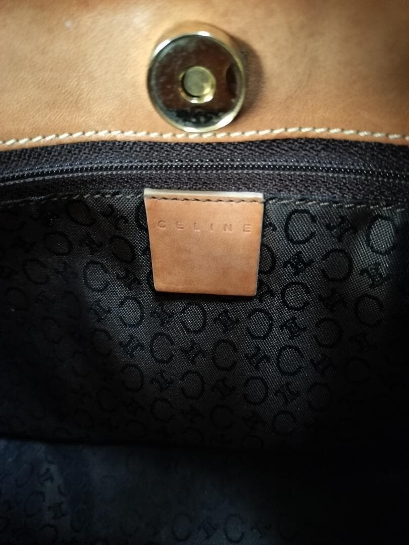 CELINE Shoulder bag C Macadam Suede Dark Brown From Japan