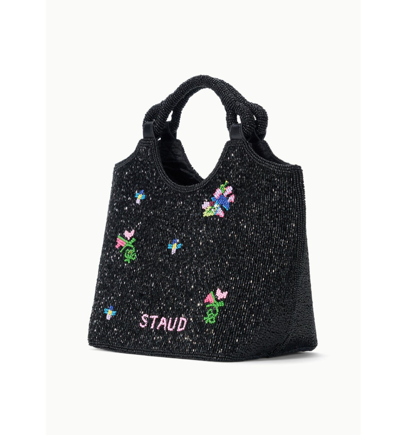 STAUD ZOE COTE BEADED BAG FIRST NIGHT BLOOM MSRP$395 Chic&Perfect Day-to-Night
