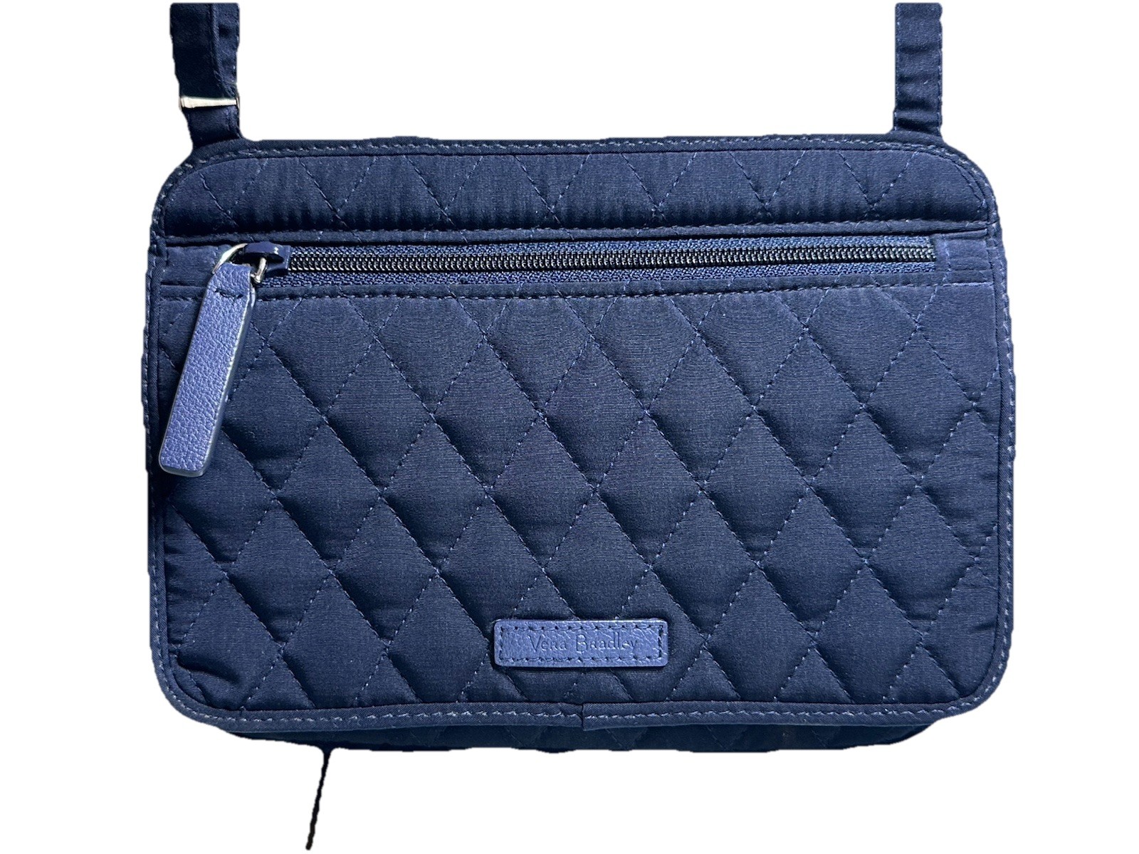Vera Bradley Denim Moonlight Navy 3-in1 RFID All in One Crossbody Bag Wallet NWT