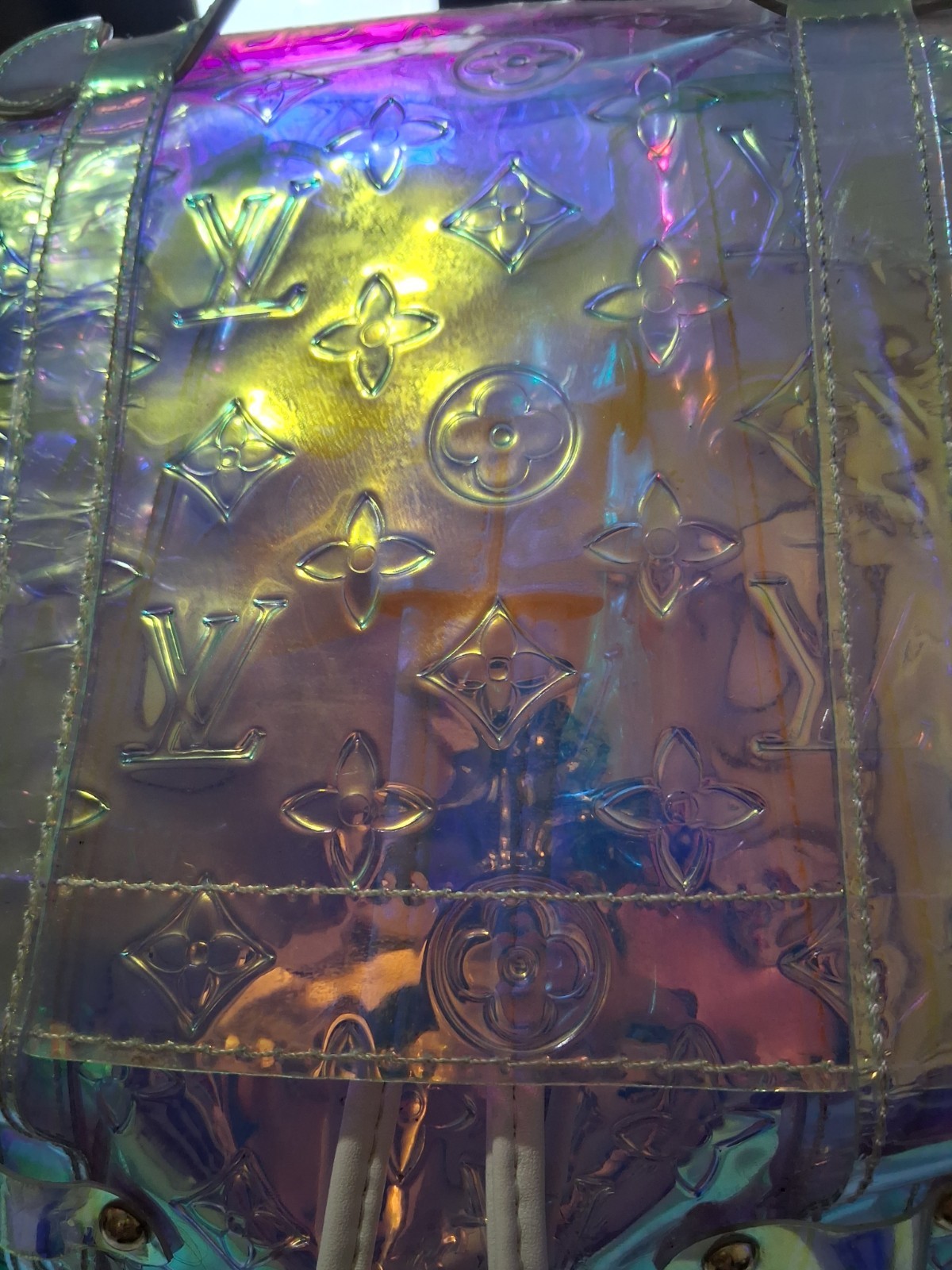 Louis Vuitton Iridescent Monogram Backpack Multicolor Drawstring