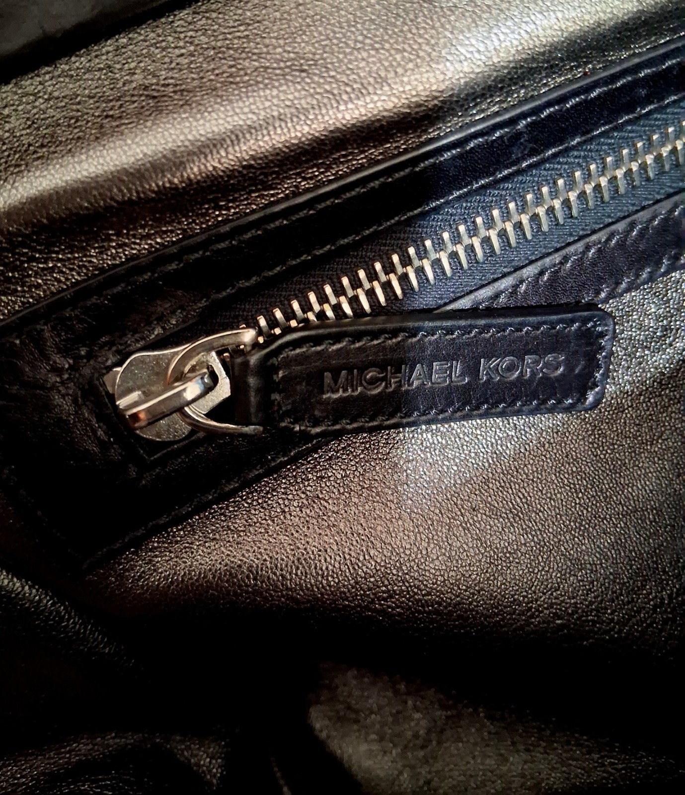 Michael KORS Made In ITALY 100% Black Leather RUNWAY Clutch Msrp$995.00*