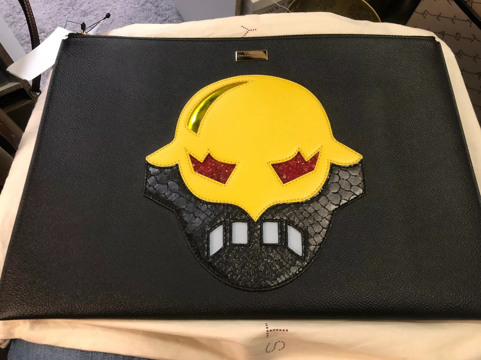 Stella Mccartney Superhero Oversized Clutch NWT ~13.5 X 10 Inches