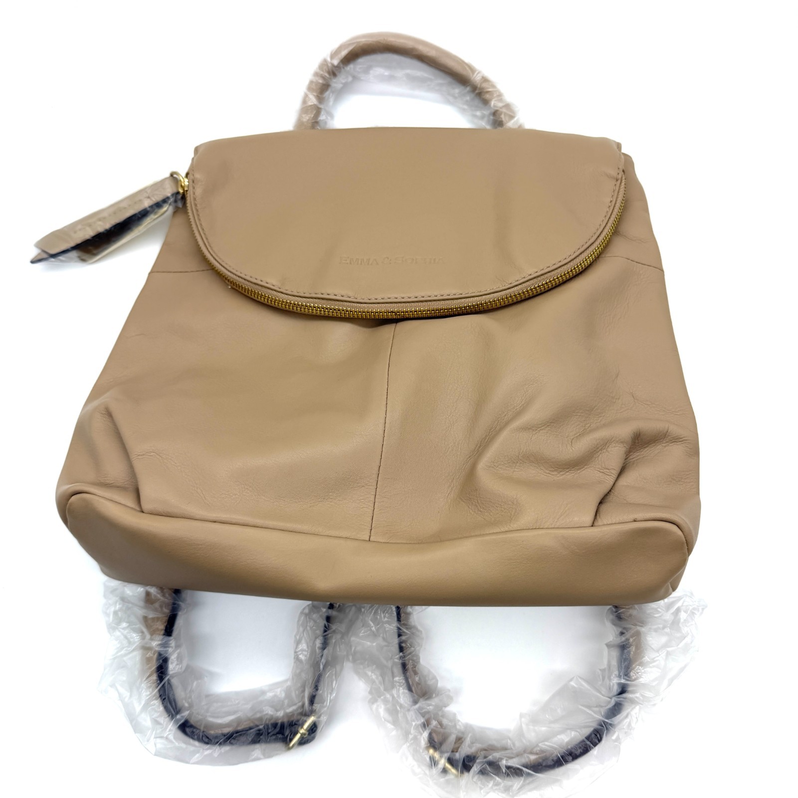 Emma and Sophia Tan Brown Handbag Purse NEW