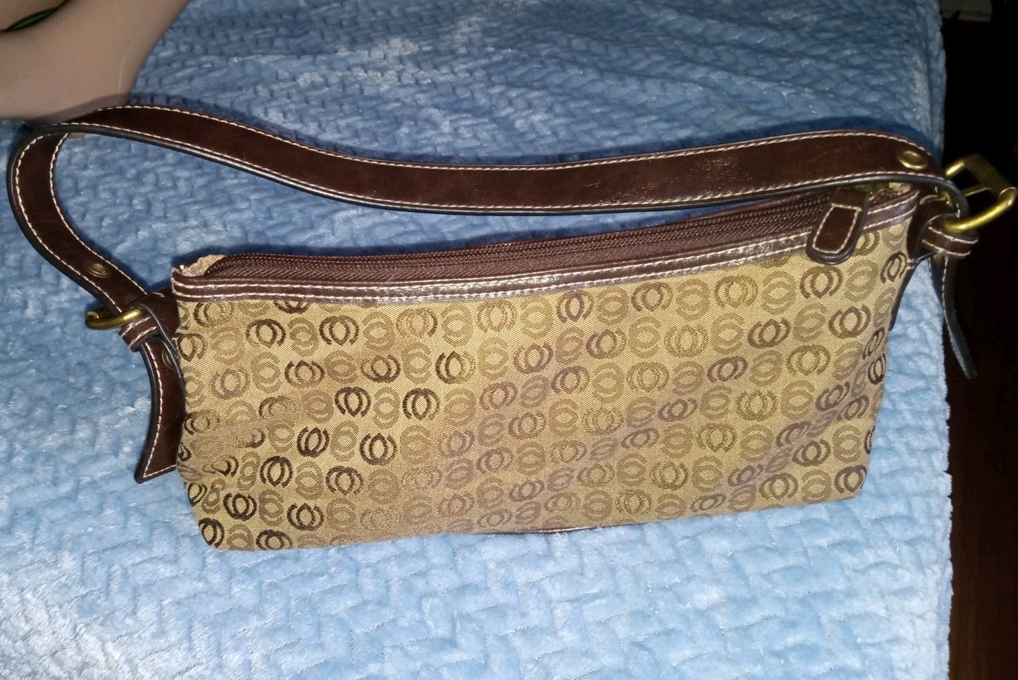 Minicci Purse Leather And Geometric Pattern Early 90’s