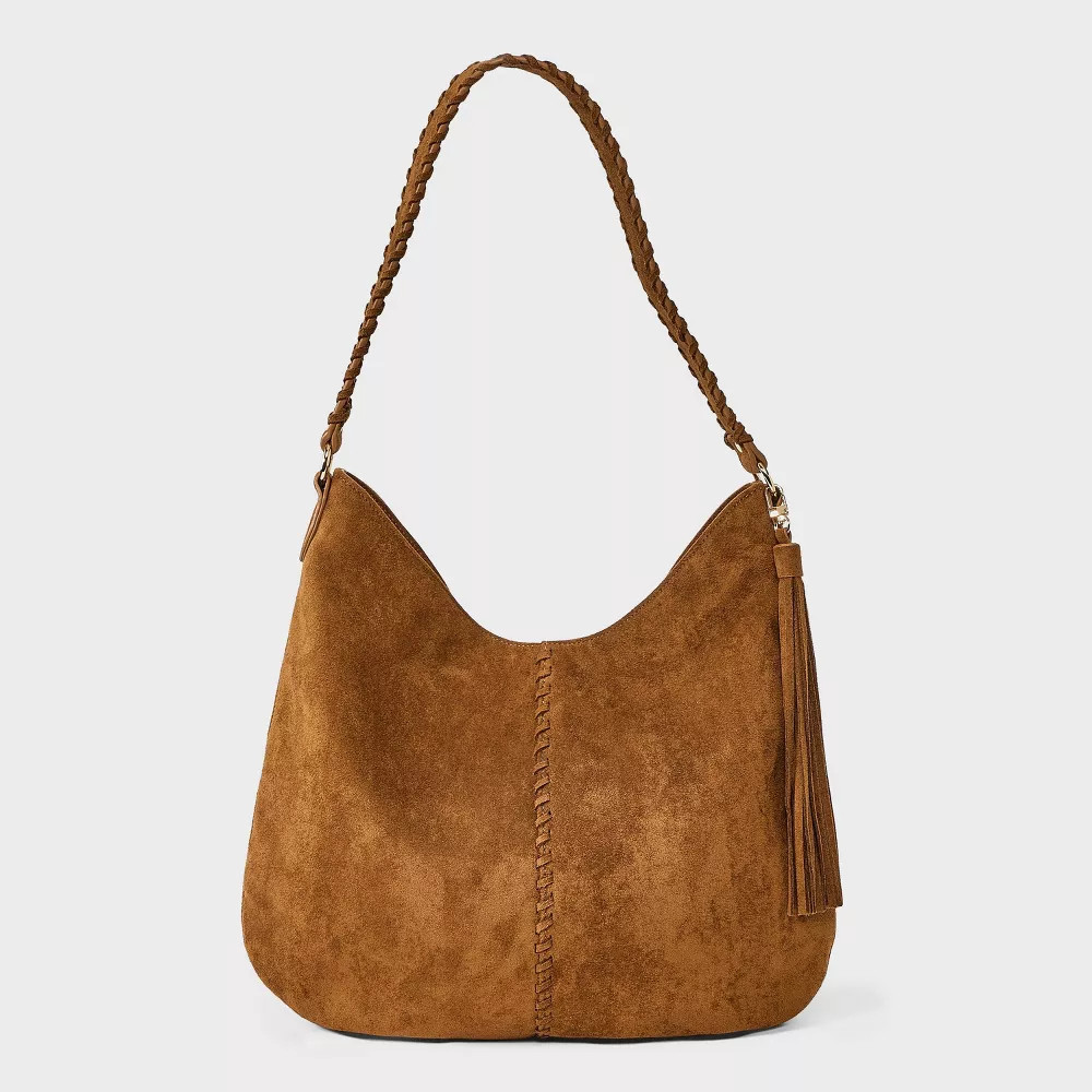 Western Faux Suede with Tassel Shoulder Bag Purse – Universal