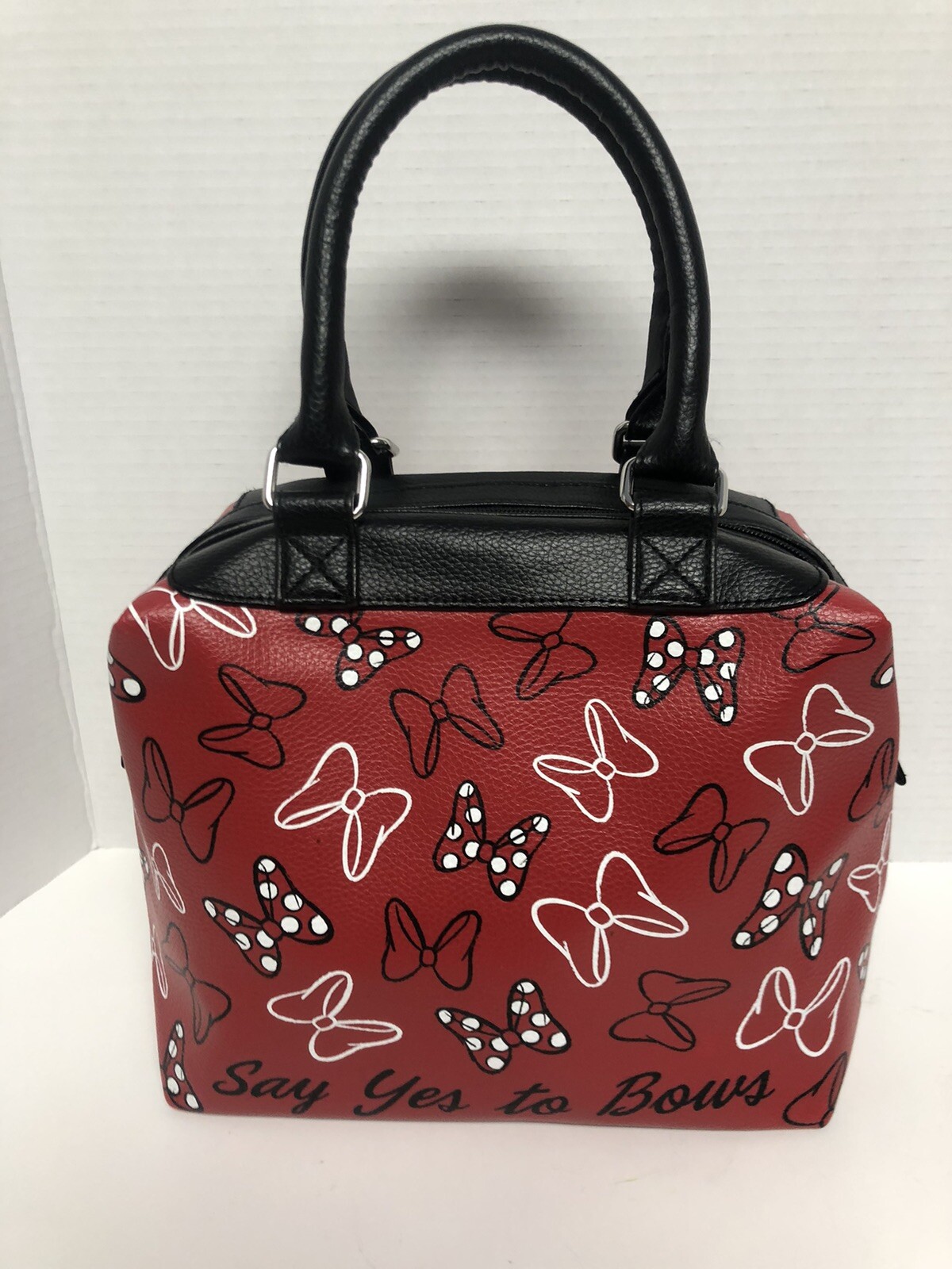 Limited Edition Disney Parks Minnie Mouse Say Yes to Bows Satchel Handbag Purse