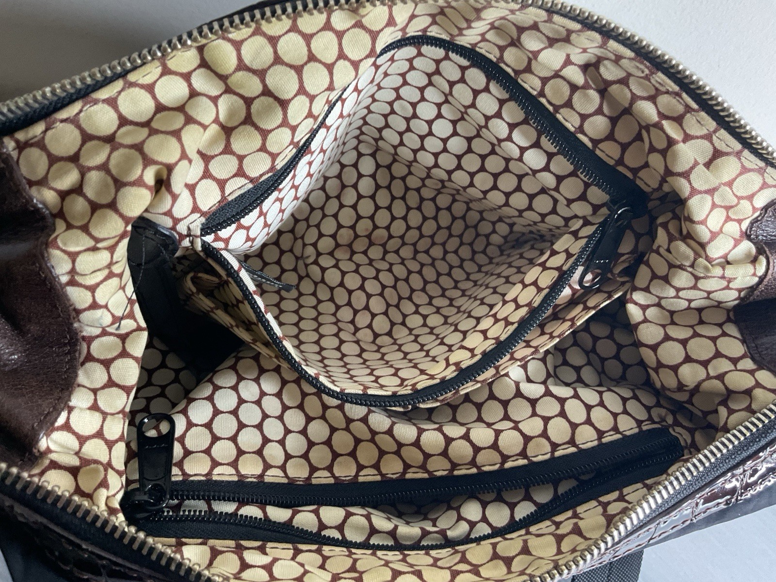 Brighton Black Crossbody Bag w/ Adjustable Strap, Zip, Pockets
