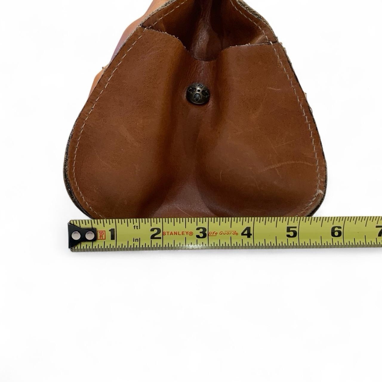Patricia Nash Benvenuto Brown Pleated Satchel Top Handle Snap Closure Pockets