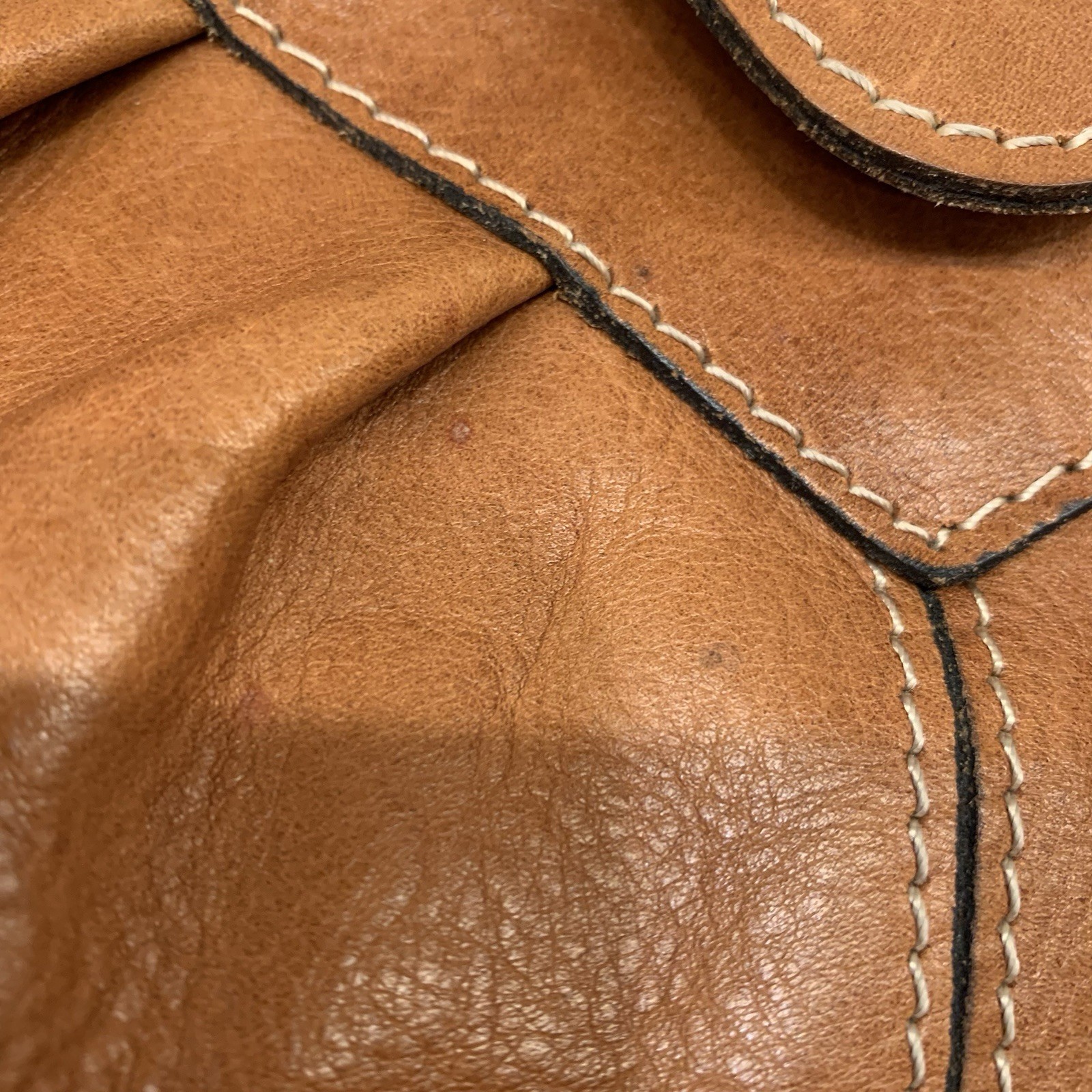 Patricia Nash Benvenuto Brown Pleated Satchel Top Handle Snap Closure Pockets