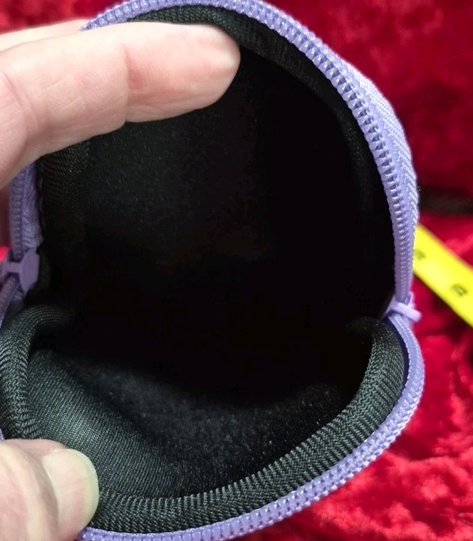 6 1/2″ x 4 1/4″ Zippered Arm Jogger Phone Media Player Purple Pouch with net pkt