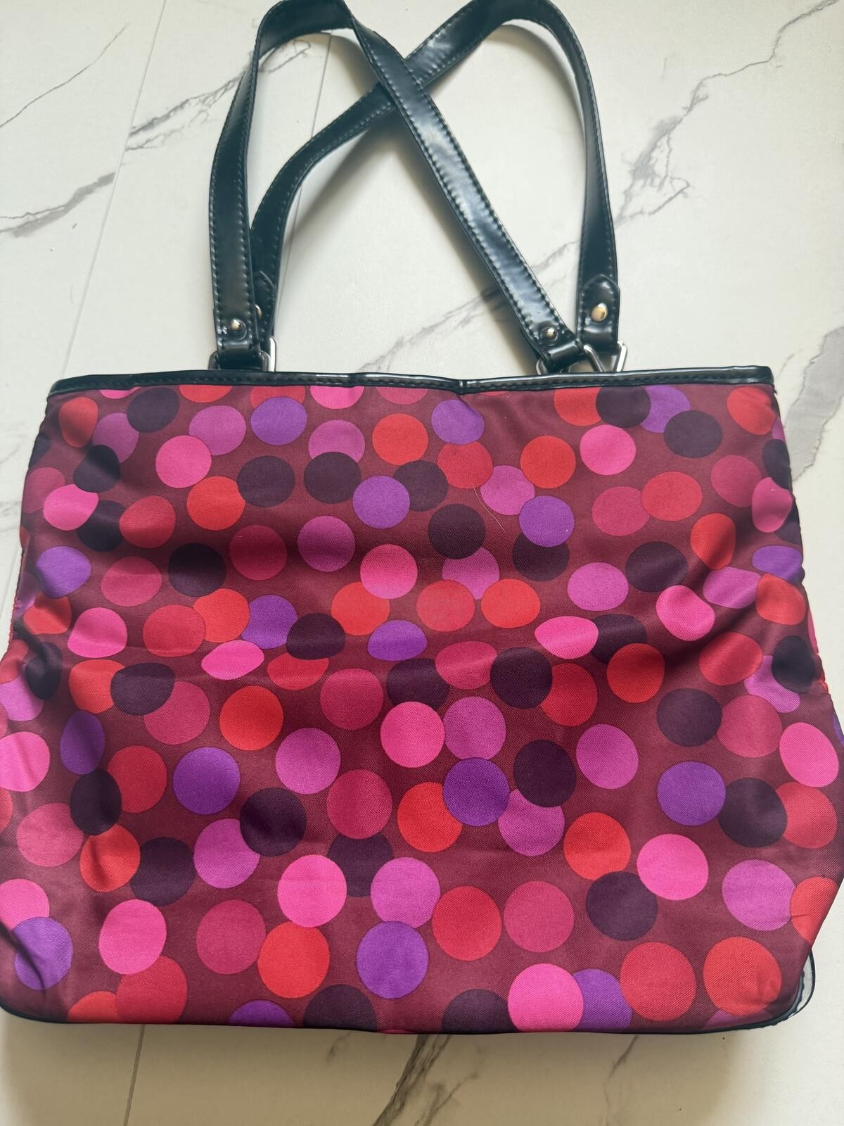 LULU by Lulu Guinness Polka Dot Tote Bag Y2K Dopamine Dressing Purse