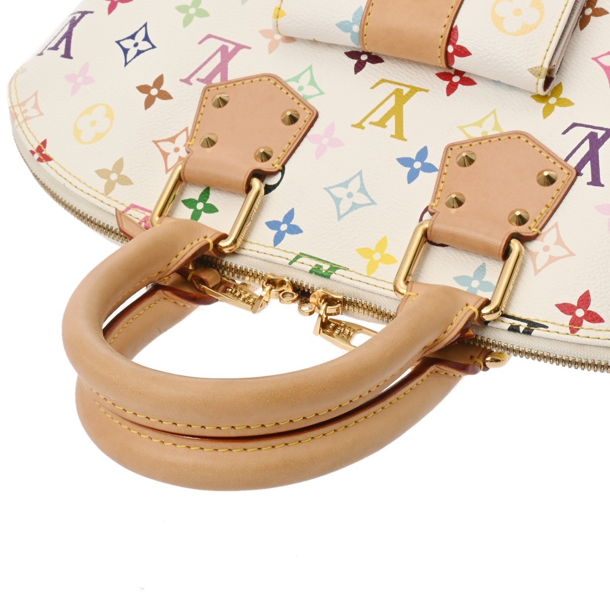 Louis Vuitton Alma GM M40441 Handbag Monogram Multicolor White #WB1570
