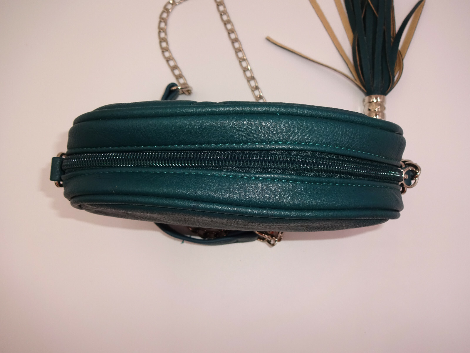 Small Green Vegan Leather Steve Madden Girl Purse Bag Handbag