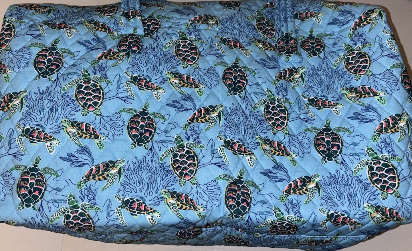 Vera Bradley Large Travel Duffel Bag Sea Turtles & Coral