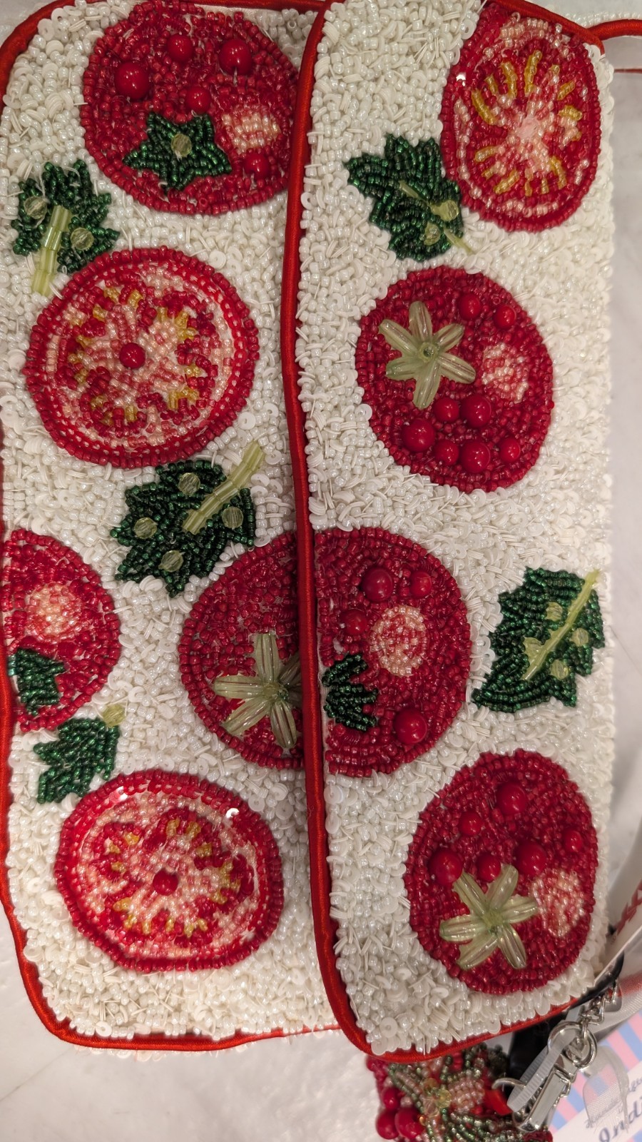 New Release Handcrafted in India Tomato Beaded Bag Viral TikTok