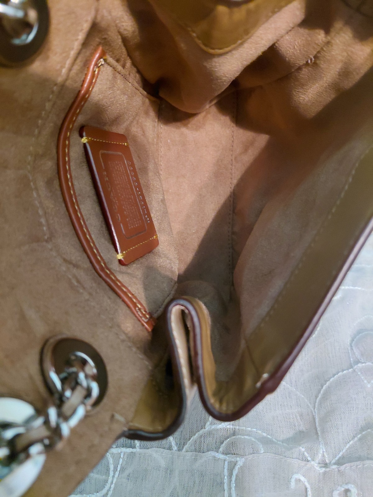 Coach 2019 Parker Signature Beige Convertible Mini Backpack