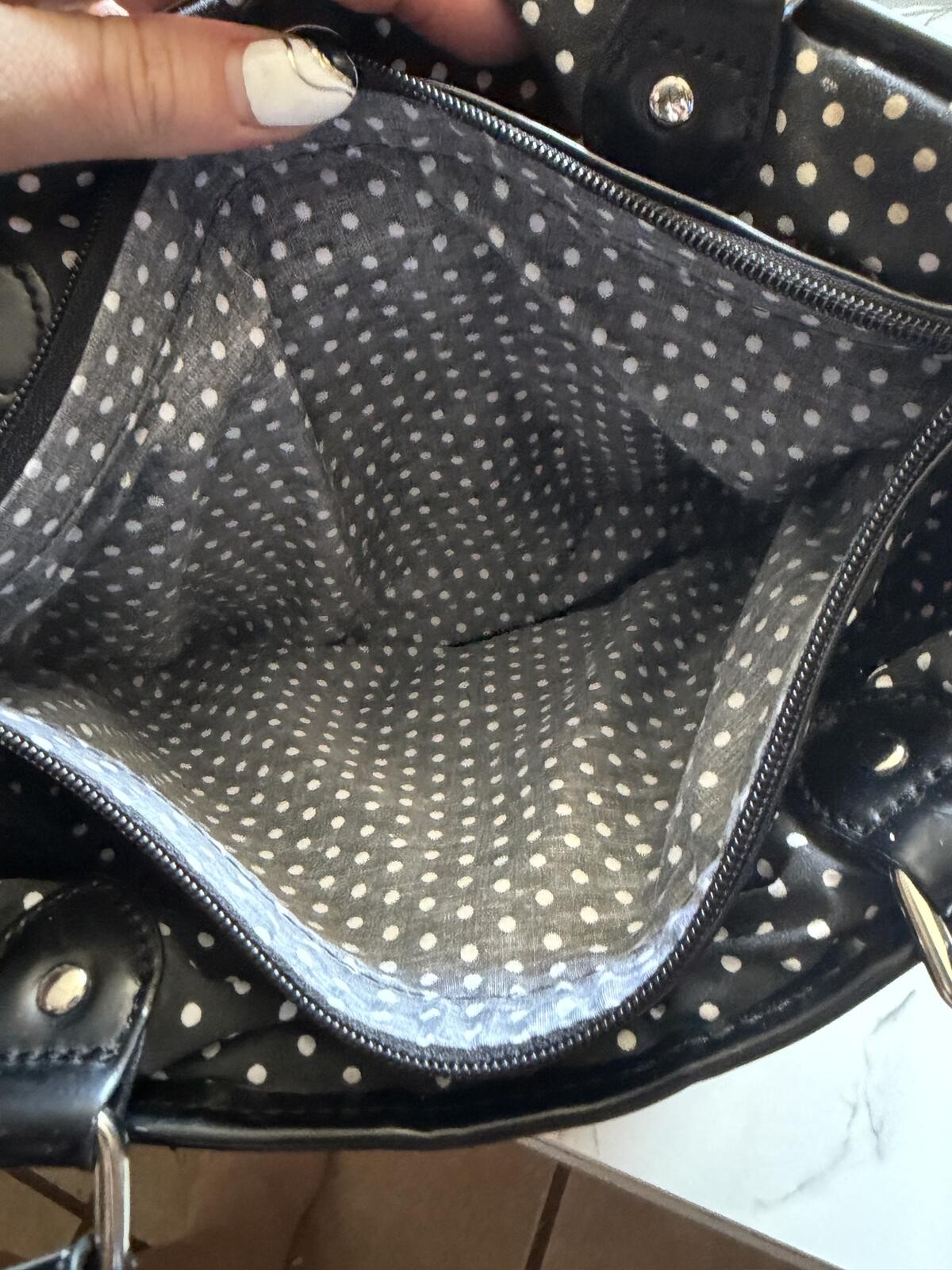LULU by Lulu Guinness Polka Dot Tote Bag Y2K Dopamine Dressing Purse