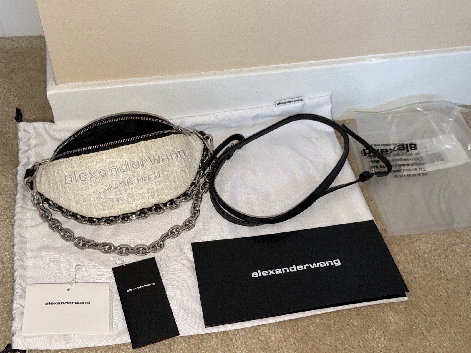 Alexander Wang Attica Double Chain Shoulder Waist Bag Regular Women’s 9x3x4.5 in