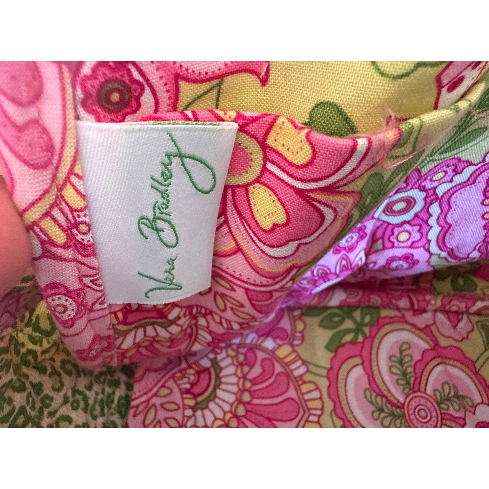 Vera Bradley Petal Pink Paisley Lola Bag Retired Classic Cotton