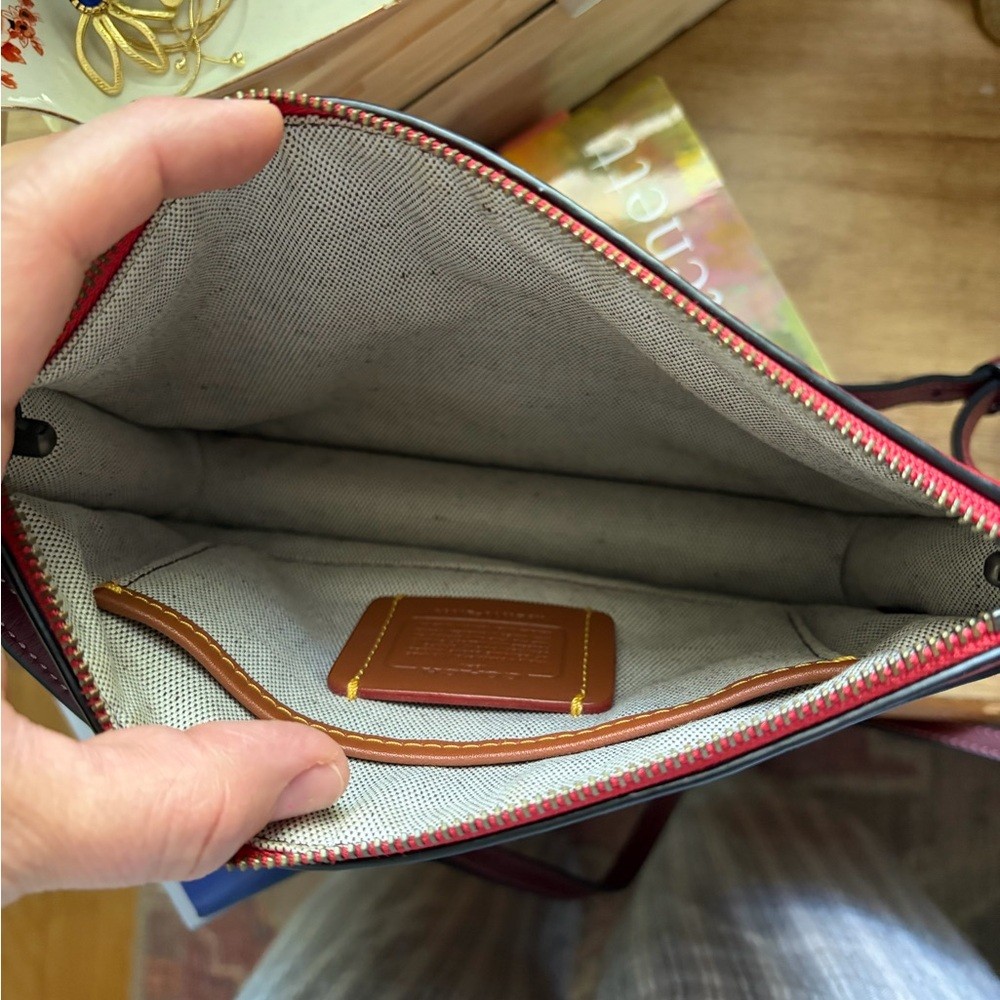 Coach Soho 1941 Crossbody Wristlet in Washed Red Glovetanned Leather