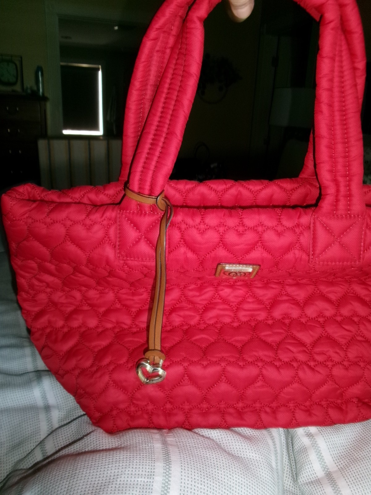New Brighton Red Karter Large Quilted Tote Bag – Heart to Heart Collection