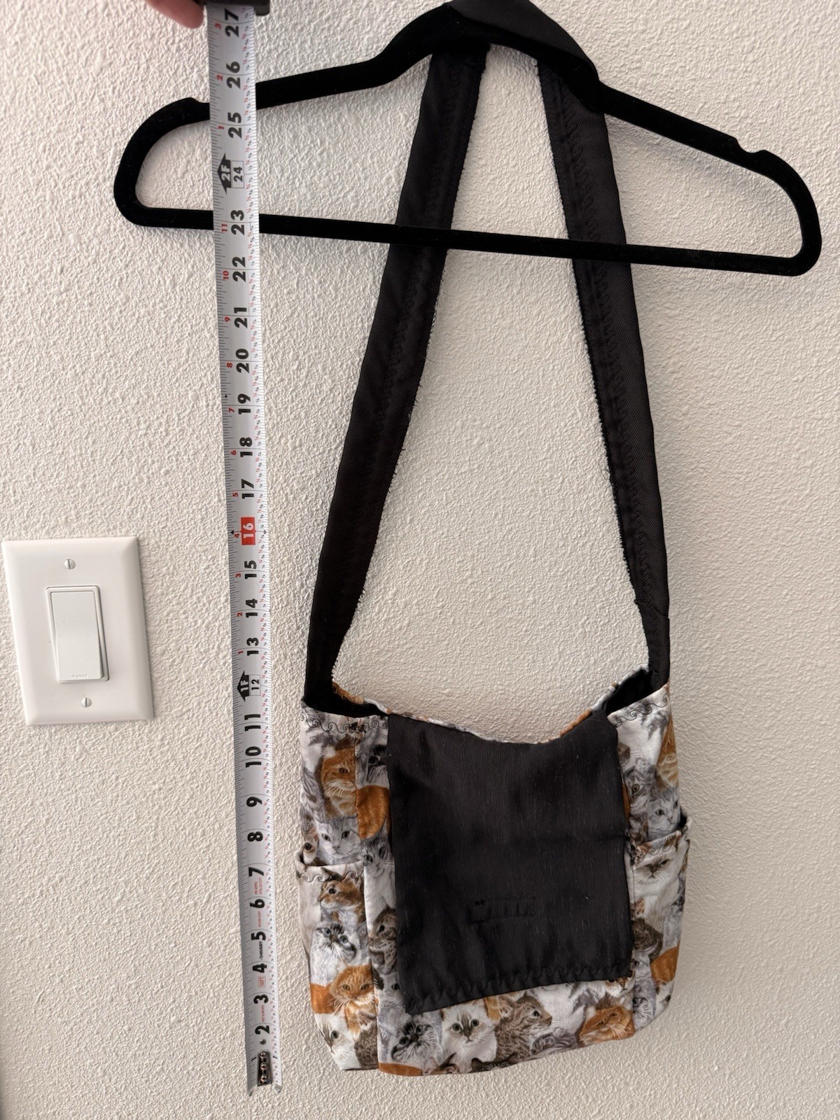 Small Bag Purse Handmade Cat Themed Granny Core