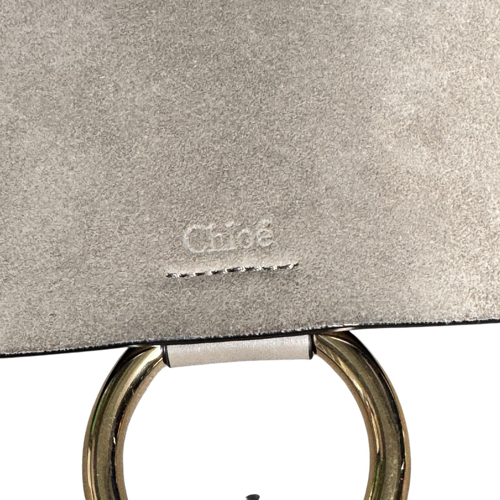 Chloe Faye Gray small suede festival, Boho , grunge crossbody / shoulder bag