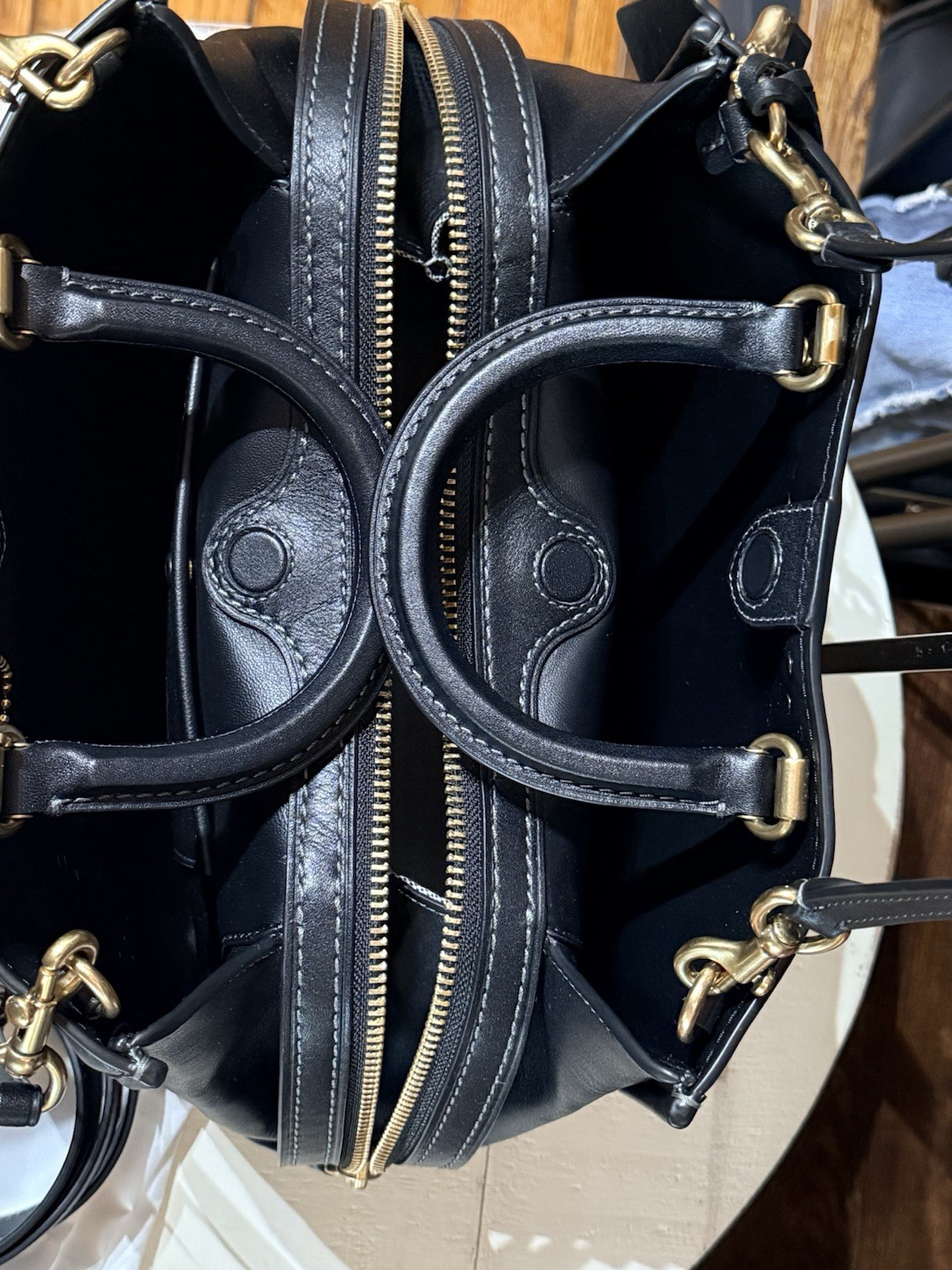 Coach Black Rogue 31 Shoulder Bag With Added Coach Create pins.