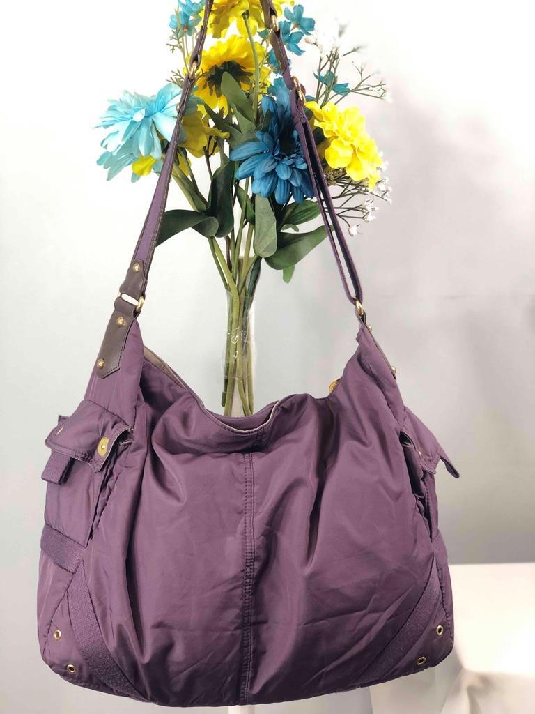 Stella McCartney x LeSportSac Cyber Grape Purple Polyester Large Messenger Bag