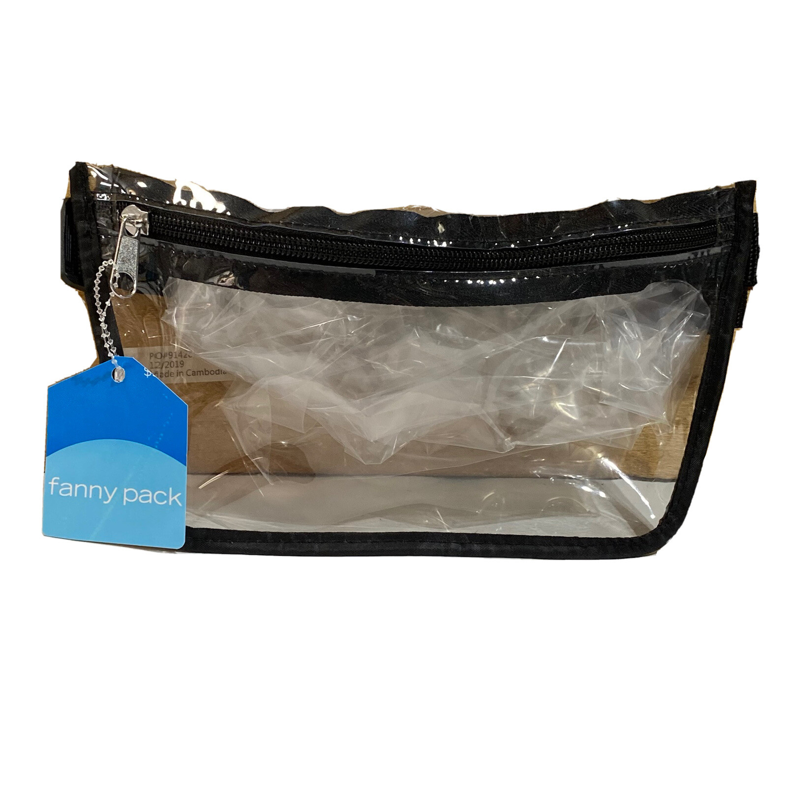 Allegro by Conair Clear Fanny Pack w Black Trim