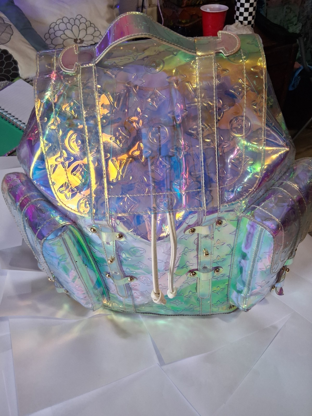 Louis Vuitton Iridescent Monogram Backpack Multicolor Drawstring