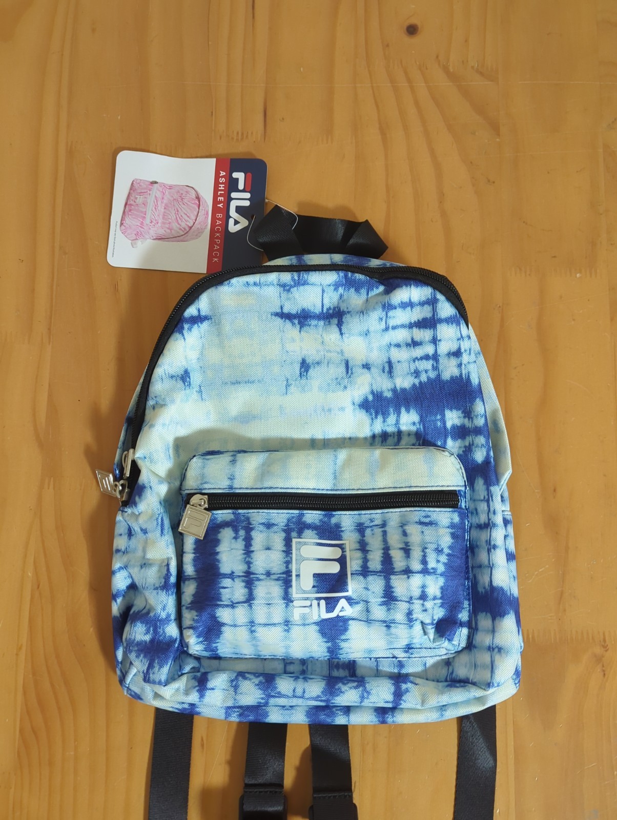 Fila Mini Backpack, Blue Tye Die New NWT Unisex 13 x 10 Inches