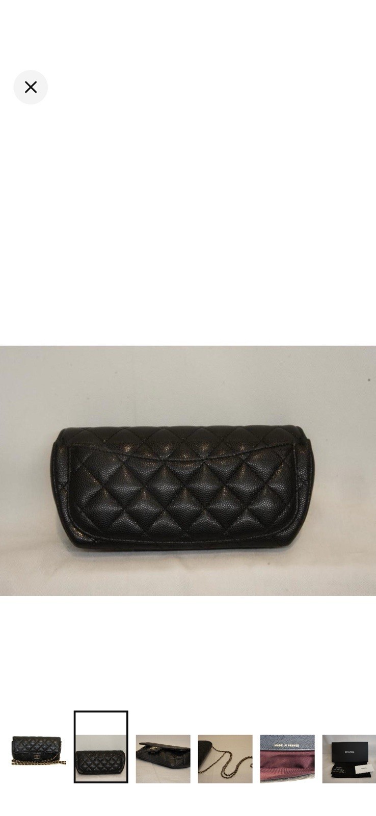 CHANEL Classic Quilted Black crossbody on Chain, Gold Hardware, Box
