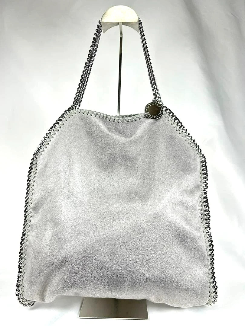 Stella mccartney falabella foldover bag silver Light Gray 510440