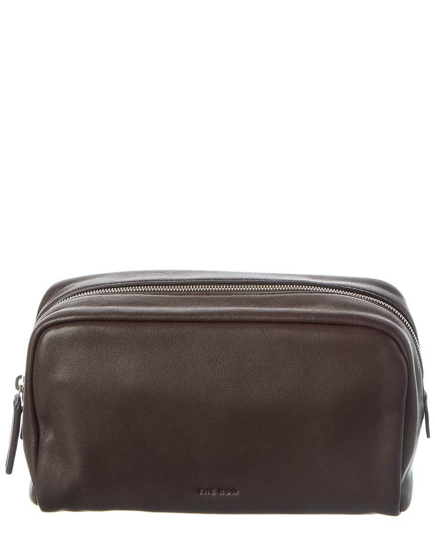 The Row Leather Clutch Women’s Black