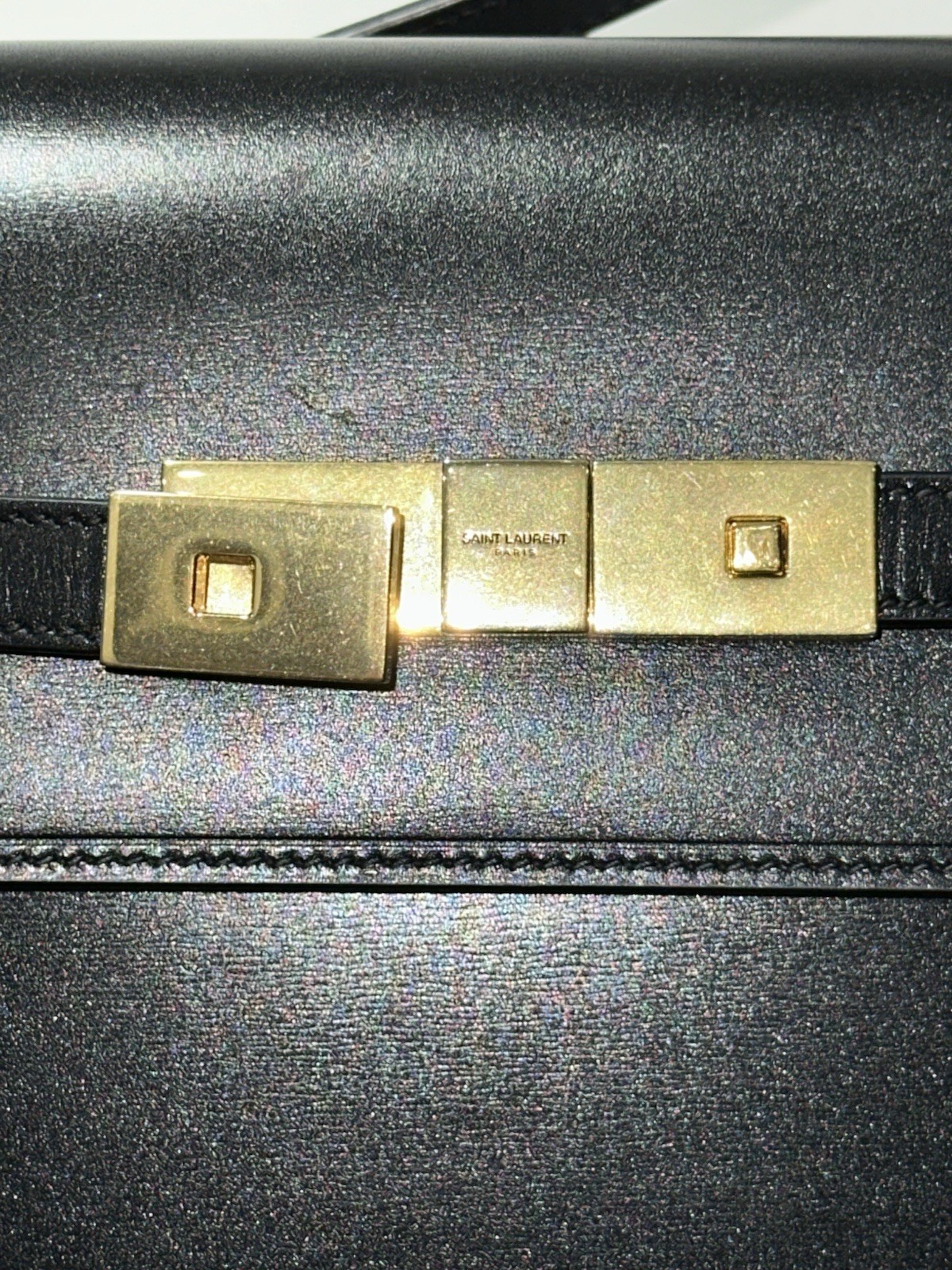 Saint Laurent Manhattan Small Leather Shoulder Bag Pre-Loved