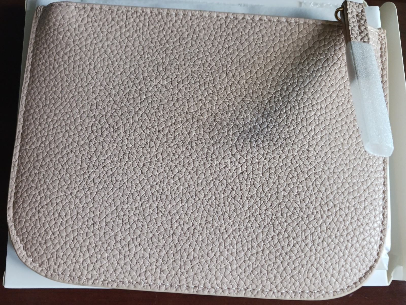 CHLOÉ PARFUM PINK TAN PEBBLED WRISTLET ZIPPER POUCH BRAND NEW ORIGINAL GIFT BOX