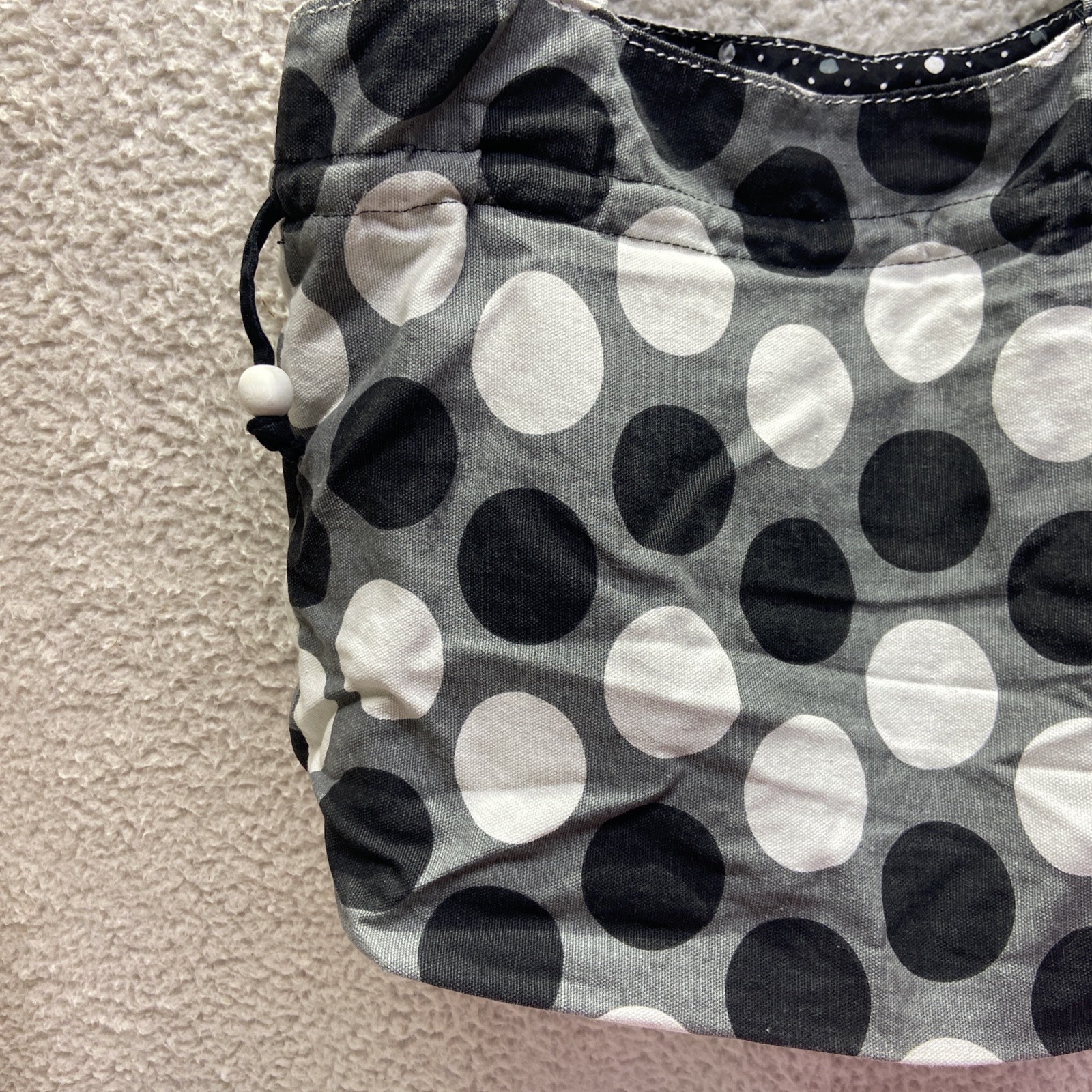 Thirty-One Around Town Tote in Gray/white/Black. Tiffany