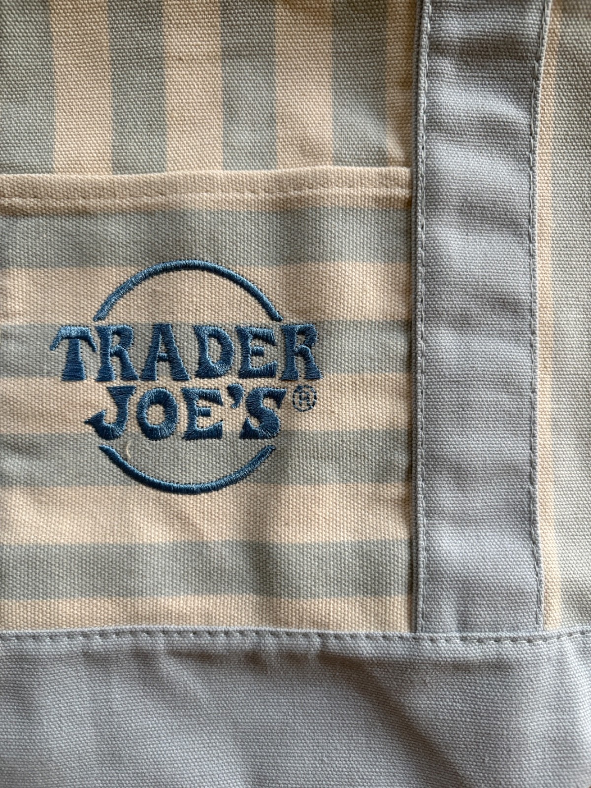 Trader Joe’s Striped Mini Canvas Tote Bag (Set of 4)