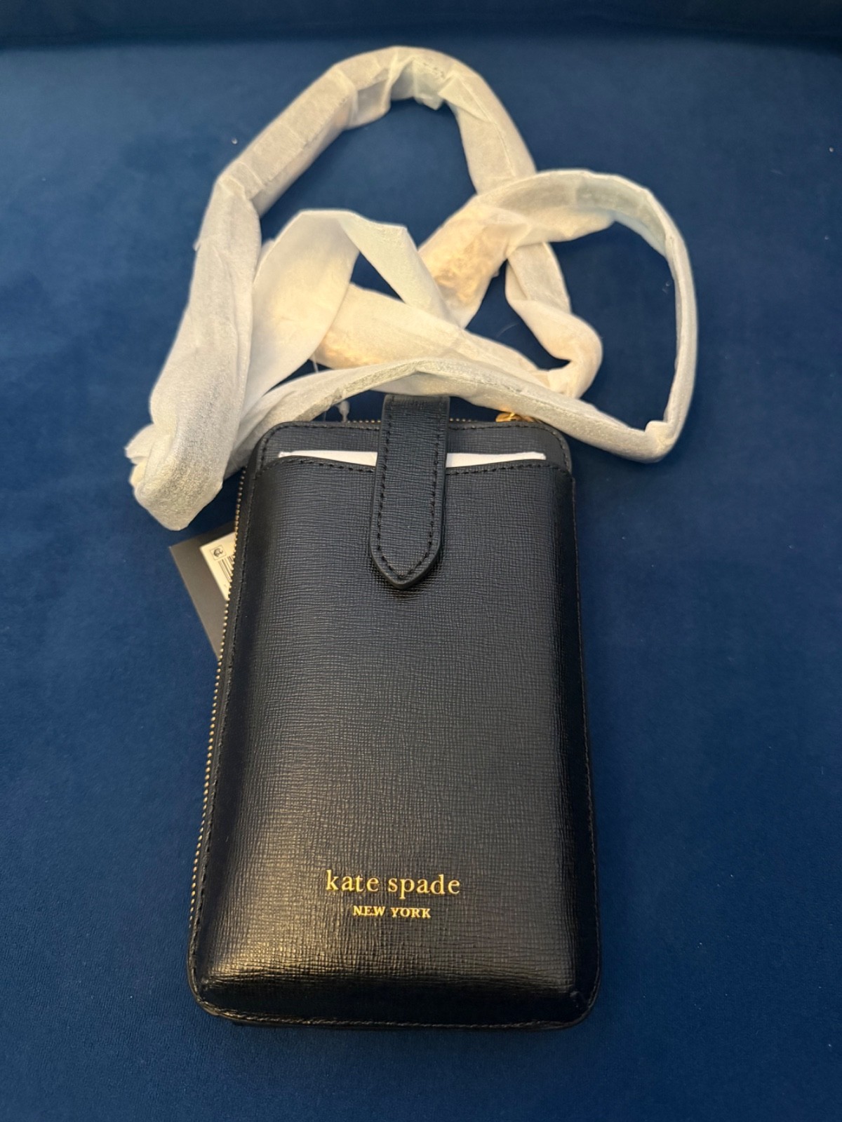 Kate Spade Morgan North South Leather Phone Wallet Crossbody ~NWT~ Black