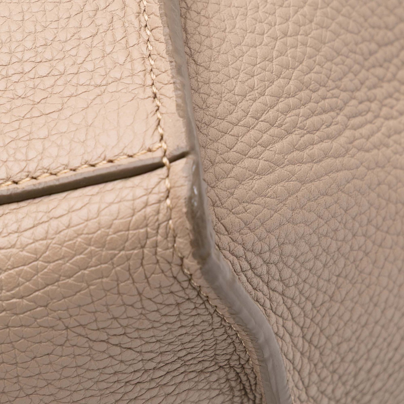 Celine Small Grained Calfskin Big Bag Pre-Loved Light Brown