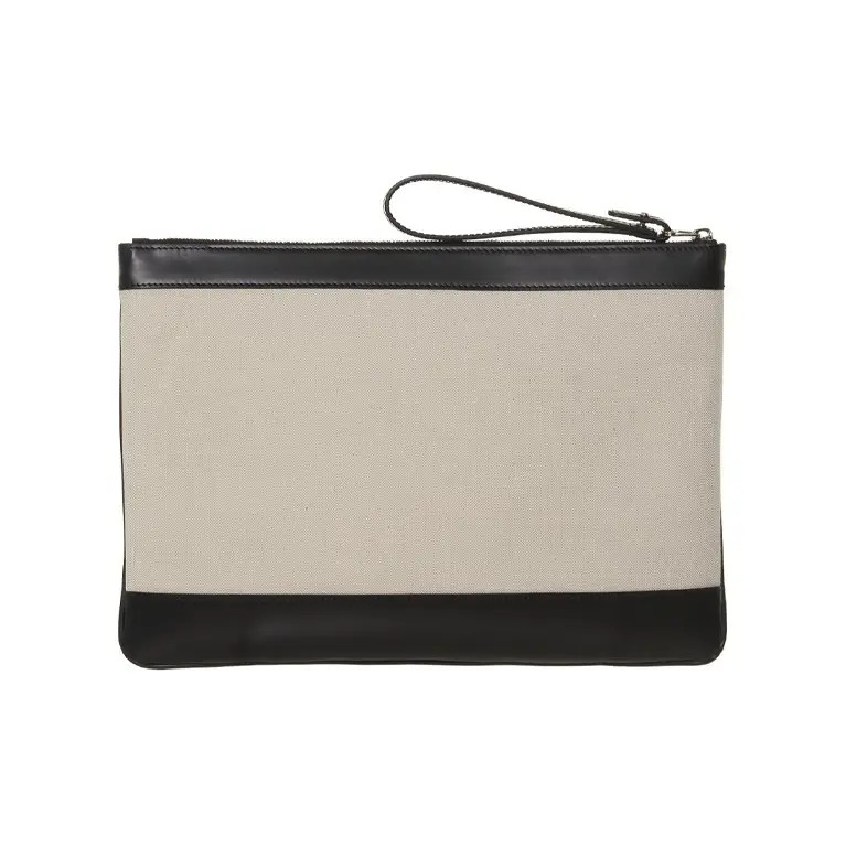 Balenciaga Color-blocked Canvas Clutch bag Unisex 13.4×0.8×9.3 in