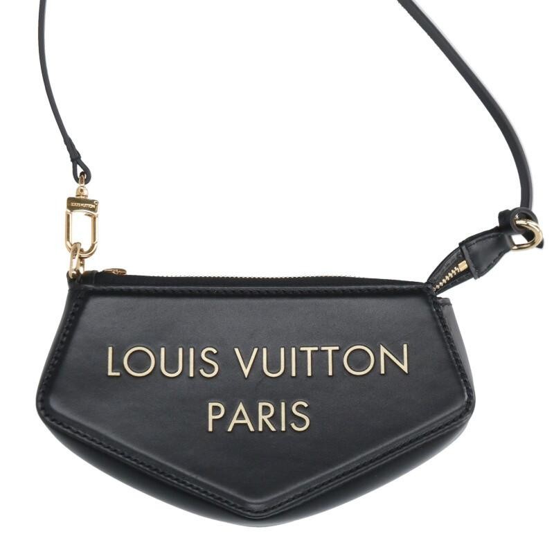 LOUIS VUITTON Bag: Pochette Exxon M82459 Black W21H11.5D5.5cm w/dust bag;
