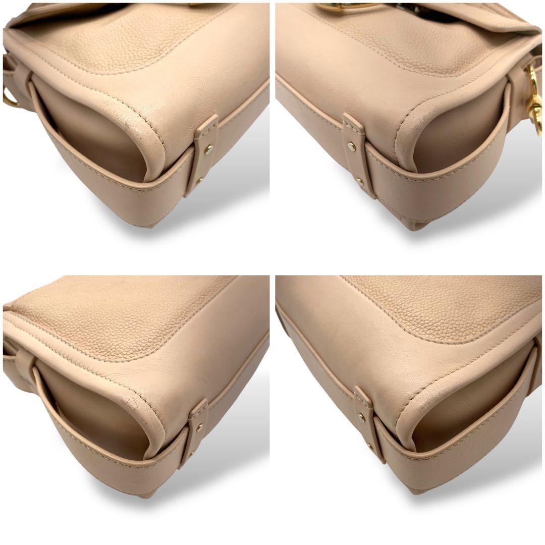 Chloe Tess Mini Day Handbag Motty Gray Top Handle Bag Gold Auth Flap Women’s