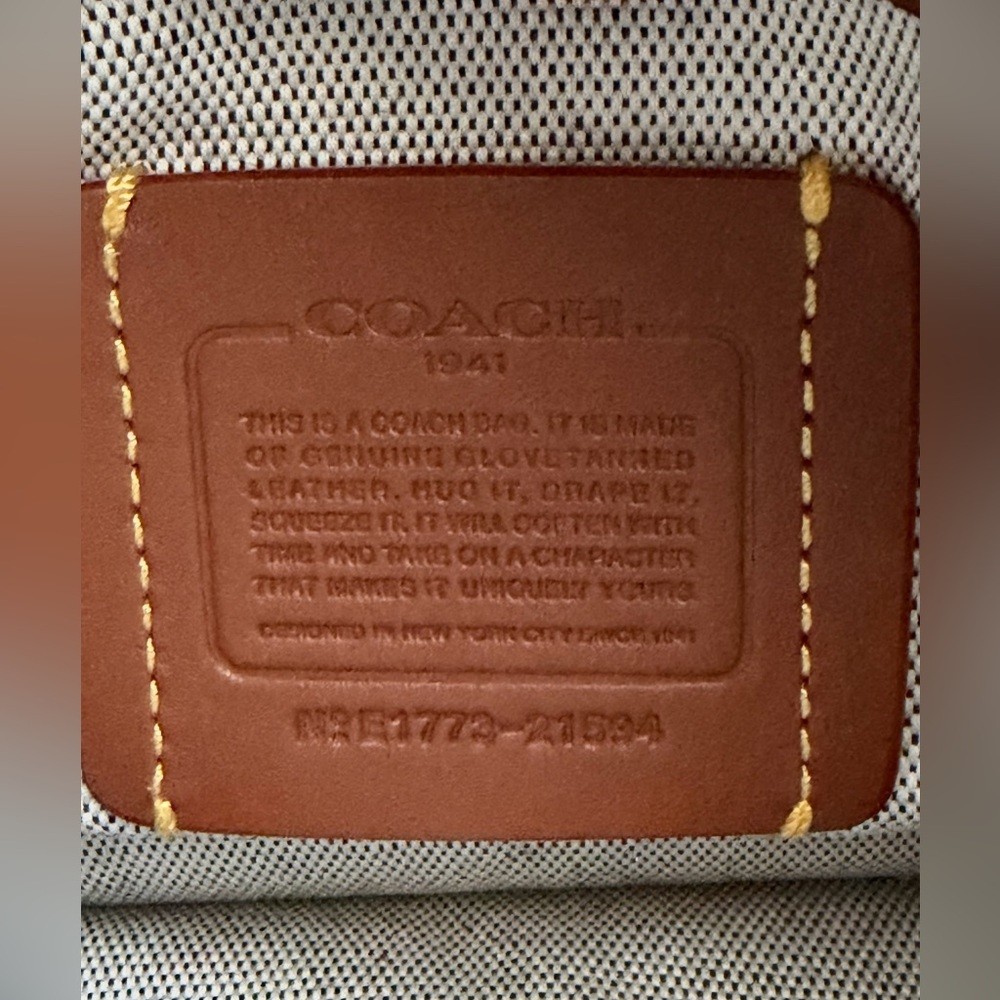 Coach Soho 1941 Crossbody Wristlet in Washed Red Glovetanned Leather