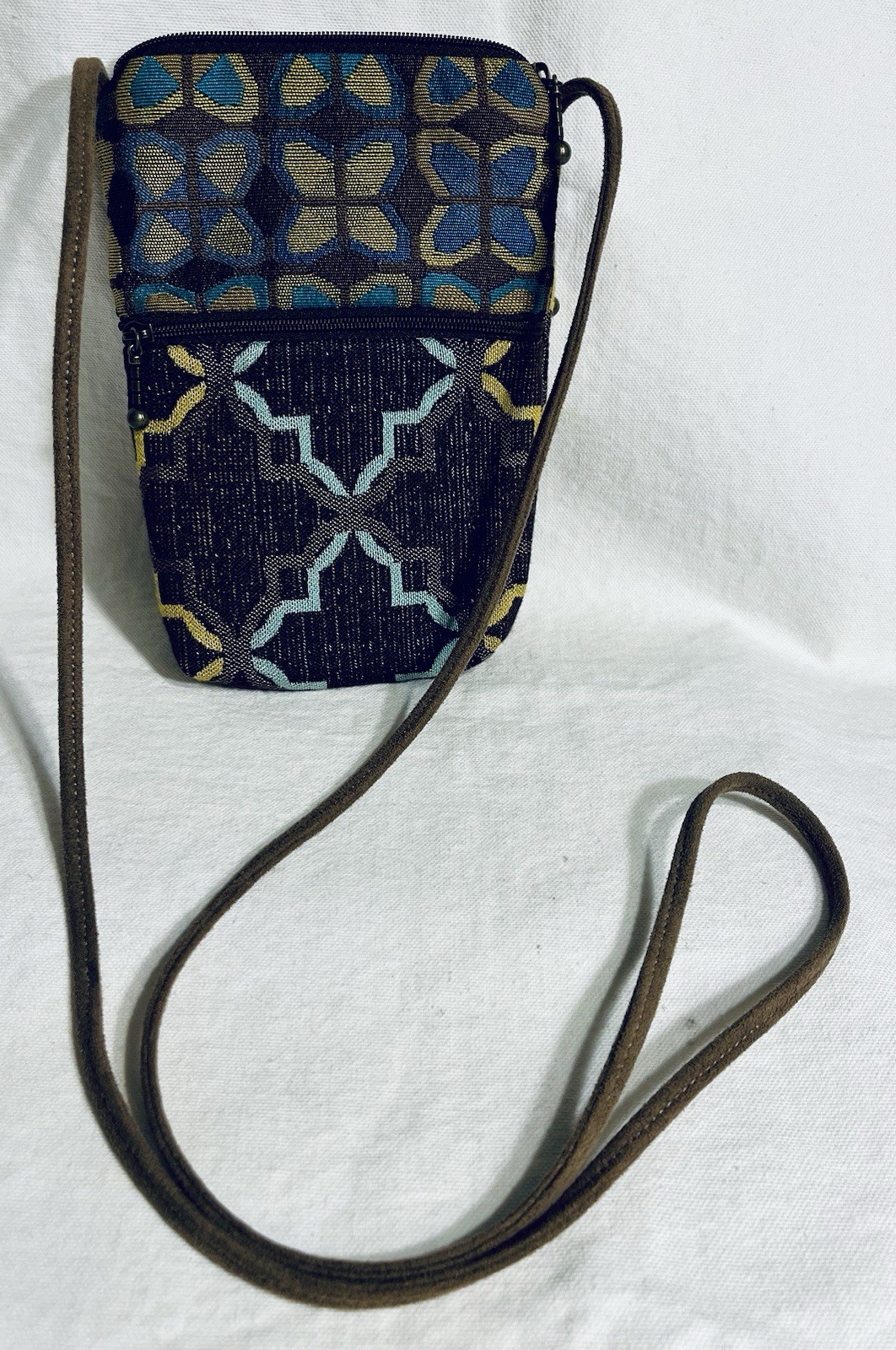Maruca Small Crossbody Bag Purse Tapestry Textile Hand Crafted in Boulder CO USA