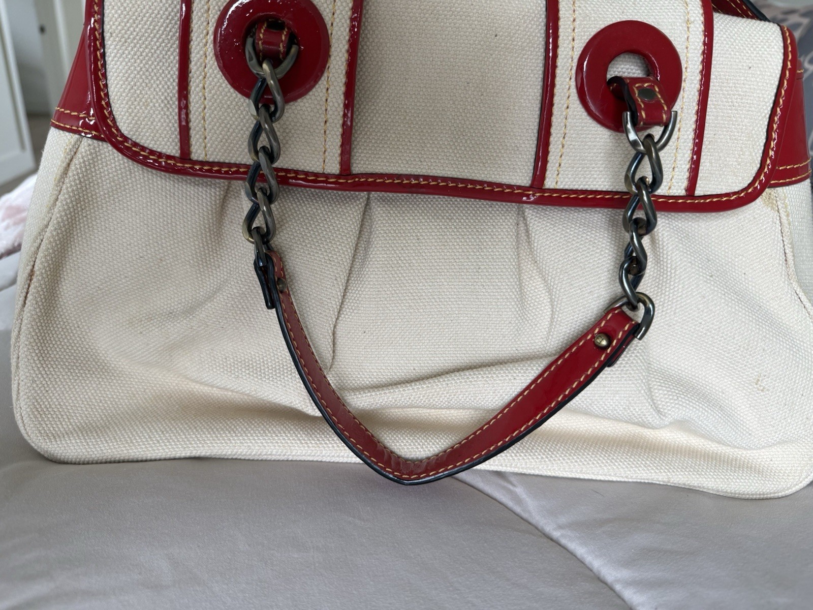 Vintage Fendi Red Shoulder Bag