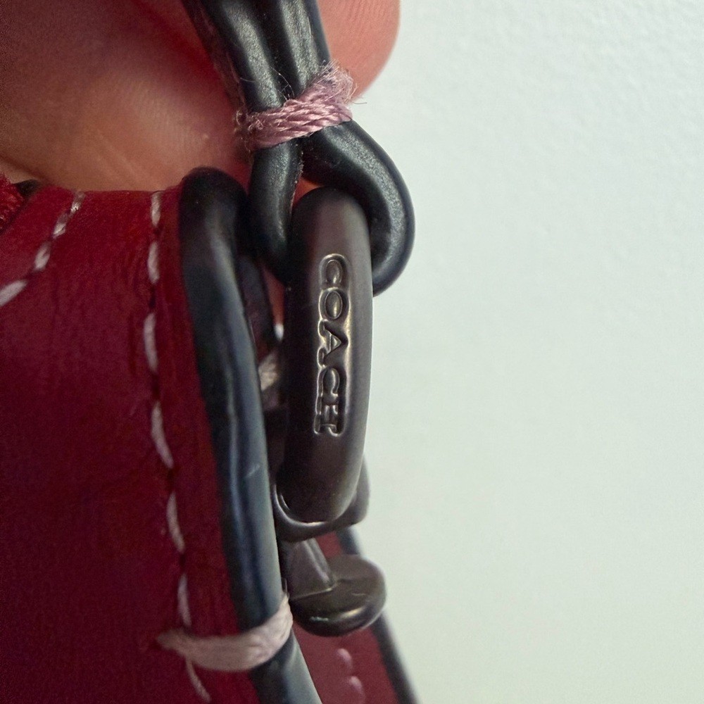 Coach Soho 1941 Crossbody Wristlet in Washed Red Glovetanned Leather