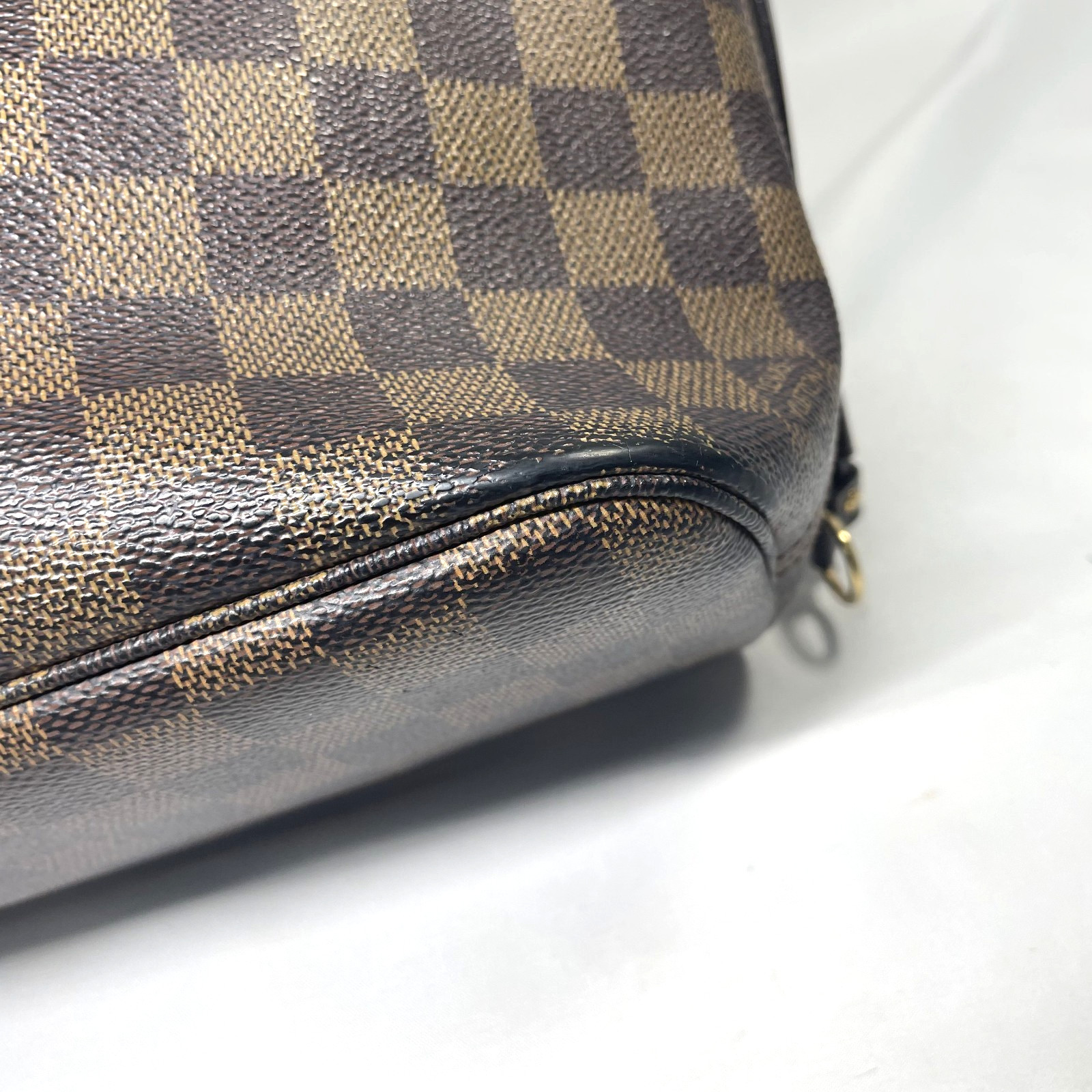 LOUIS VUITTON Neverfull PM N51109 Damier Ebene Tote Shoulder Bags Authentic