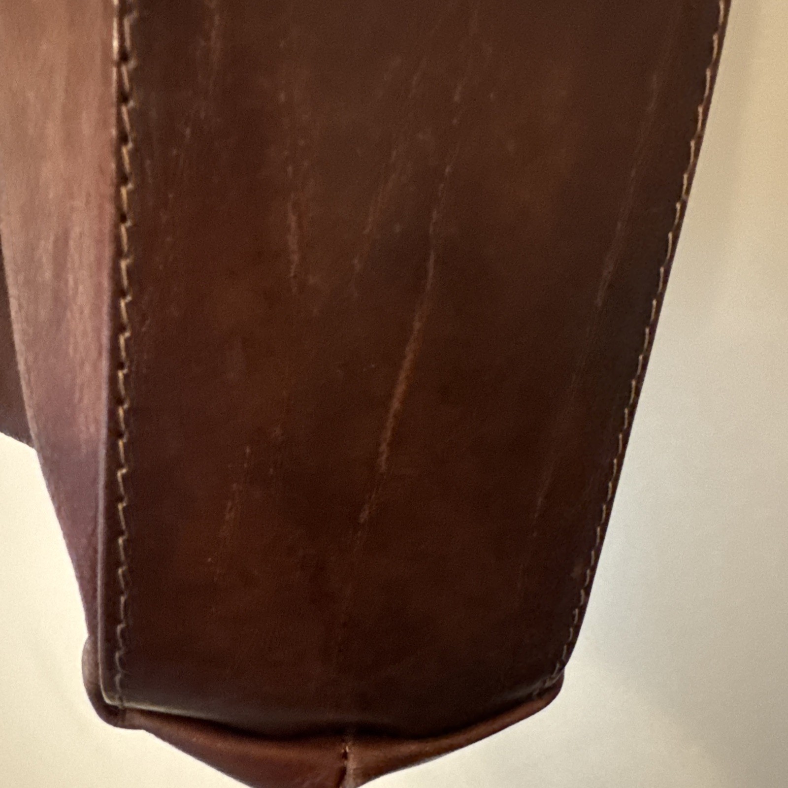 Valentino Di Paolo Brown Leather Shoulder Bag Handbag Purse Italy 12×14